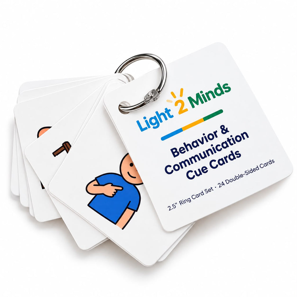 ABA Cue Cards - 24 Double-Sided Visual Communication Cards